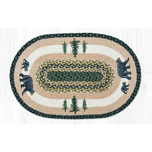 NEW-20"/inches X 30"/inches-CAPITOL EARTH THROW RUGS-Braided Jute-Low shipping